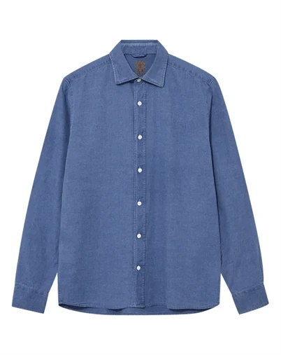 Mos Mosh Gallery - MMGMarco Oxford Indigo Skjorte - Indigo Blue